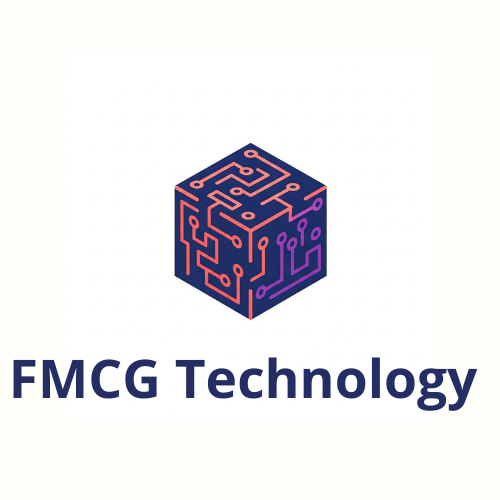 FMCG Technology logo; depicting a box with futuristic elements showcasing the future of Supply Chain Distribution